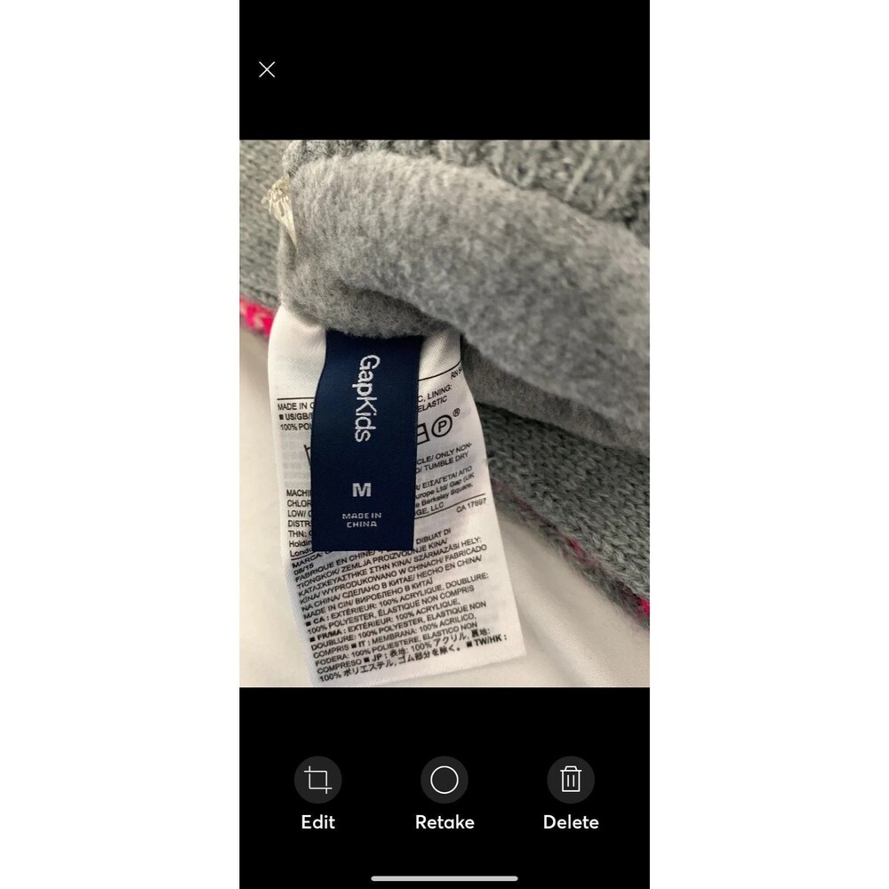 Gap scarf/mittens size M - Picture 5 of 6